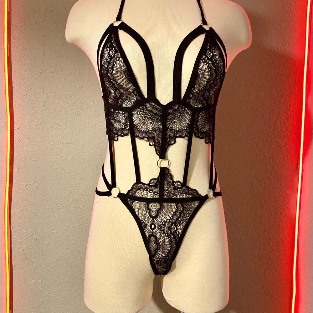 Katalina Halter Lace Teddy